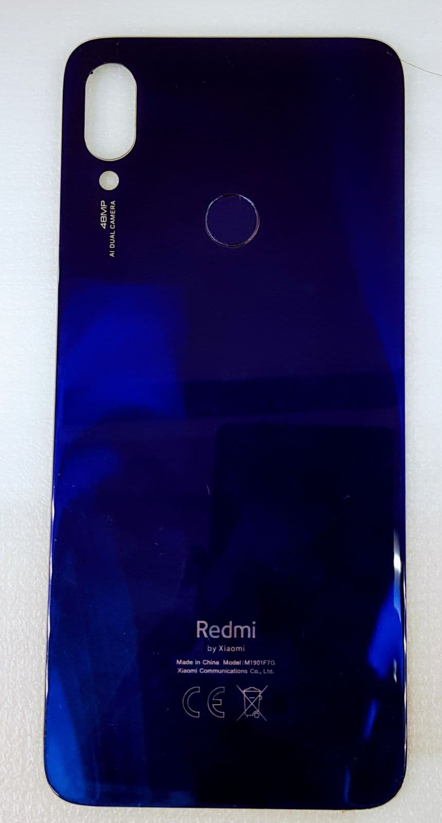 Крышка Xiaomi Redmi Note 7 (M1901F7G) синий