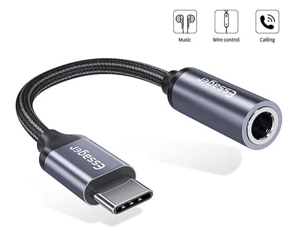 Кабель AUX для наушников c USB Type-C на Jack 3.5