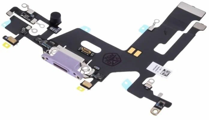 Шлейф для iPhone 11 + разъем зарядки + микрофон