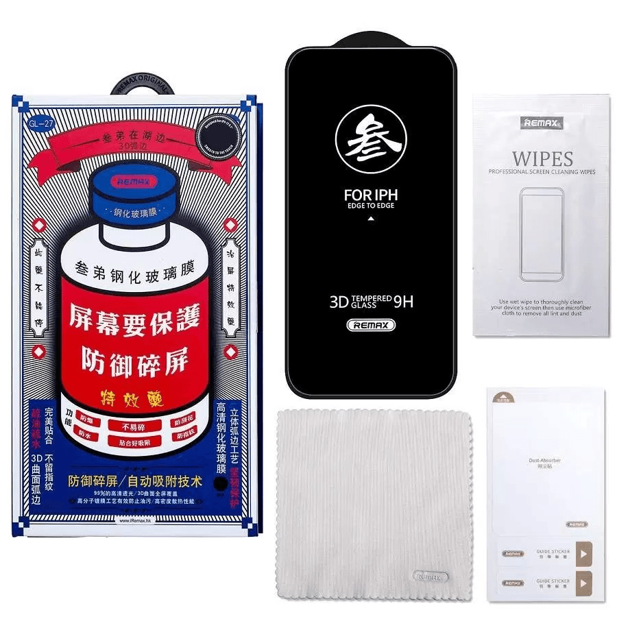Защитное стекло Remax Medicine Glass GL-27 для iPhone 15 Pro Черный