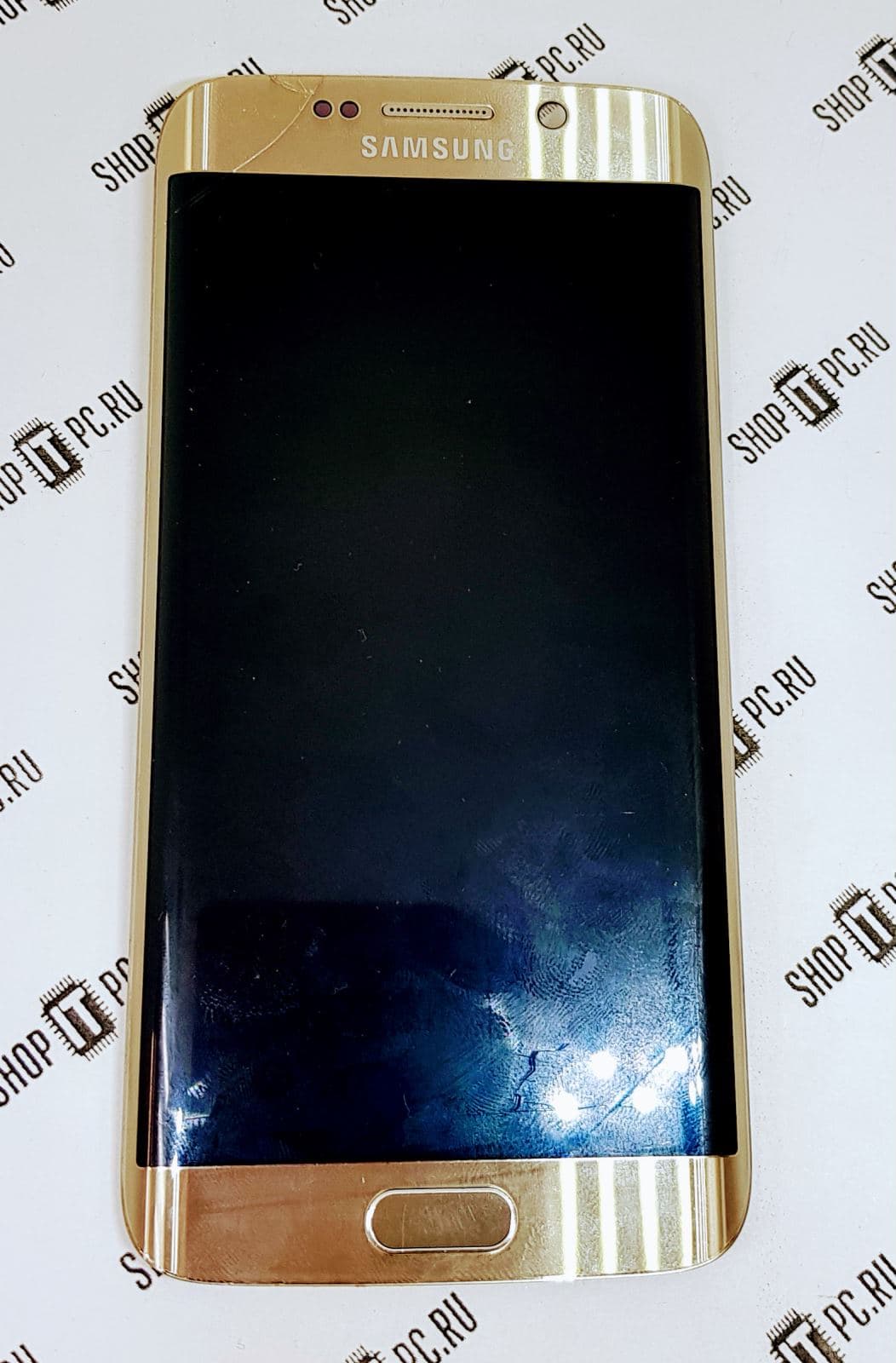 Дисплей + Тачскрин SAMSUNG G925F GALAXY S6 EDGE золотой (под восстановление)