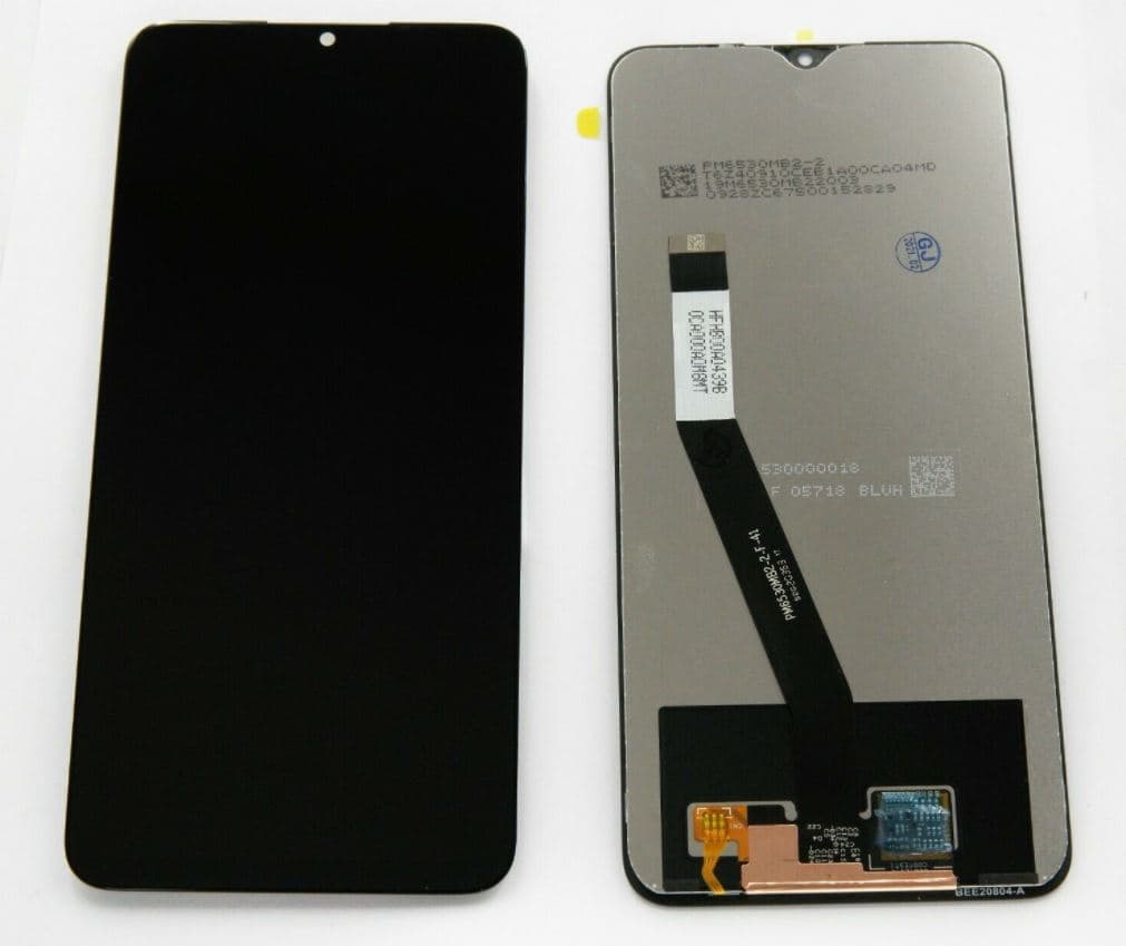 Дисплей + Тачскрин Xiaomi Redmi 9 черный в синей рамке Orig.