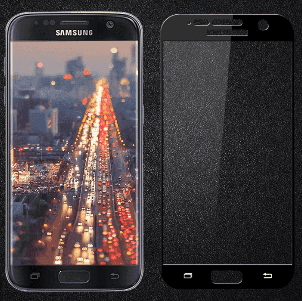 Защитное стекло 3D Samsung G930F Glalaxy S7 черный (тех упак)