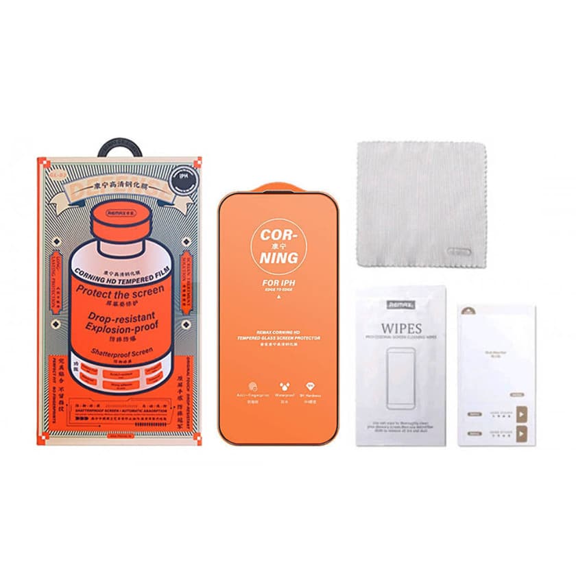Защитное стекло Remax Medicine Glass GL-83 для iPhone 16 Pro (сверхпрочное) Черный