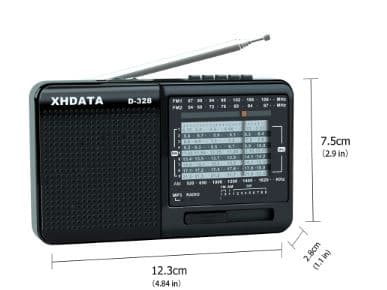XHDATA D-328 fm-радио AM SW портативный радиоприемник с MP3 плеером с разъемом для SD карт