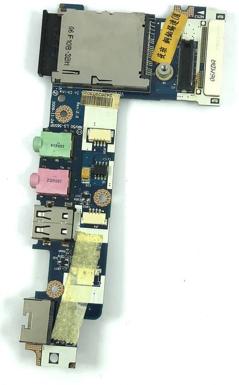 Плата с разъемами audio, USB Acer Aspire One 532