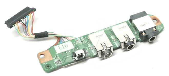 Плата с разъемами audio HP DV9000