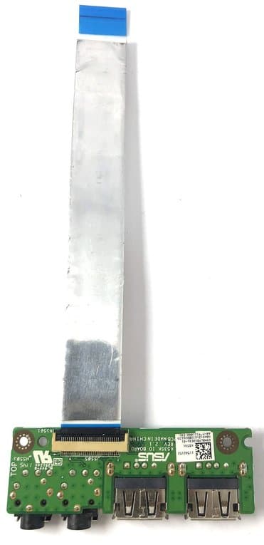 Плата с разъемами audio, USB Asus K53