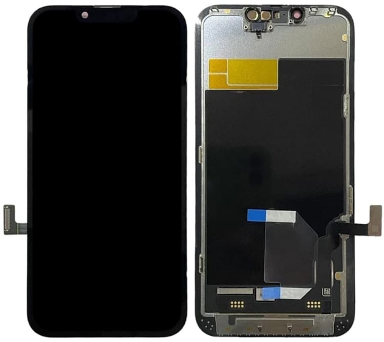 Дисплей для iPhone 13 Pro + тачскрин черный с рамкой (OLED GX) Уценка