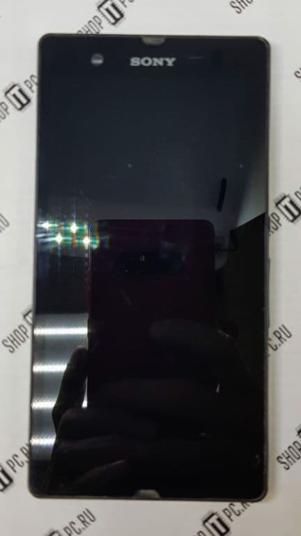 Дисплей + Тачскрин Sony Xperia Z (C6602/C6603) черный в черной рамке(б/у)