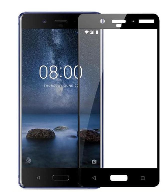 Защитное стекло Nokia 3.1 (тех пак) черный