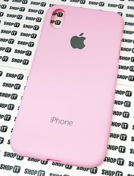 Чехол iPhone XS Max Silicone (розовый)
