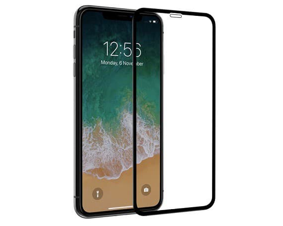 Защитное стекло iPhone XS Max 3D черное