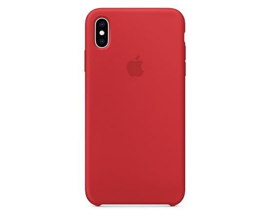 Чехол iPhone XS Max Silicone Case (красный)