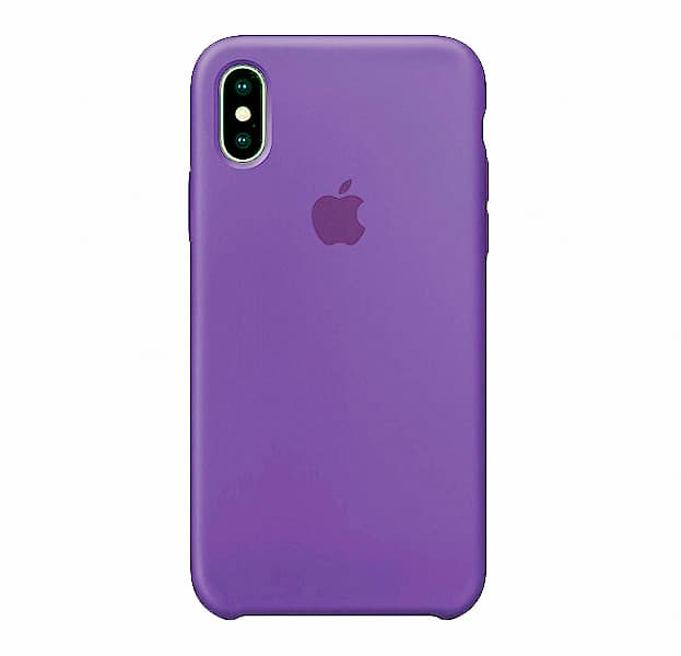 Чехол iPhone XS Max Silicone Case (фиолетовый)
