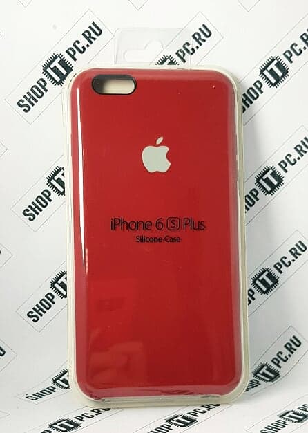 Чехол iPhone 6 Plus / 6s Plus Silicone Case (красный)
