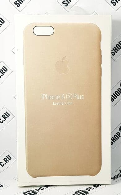 Чехол iPhone 6 Plus / 6s Plus Leather Case песочный