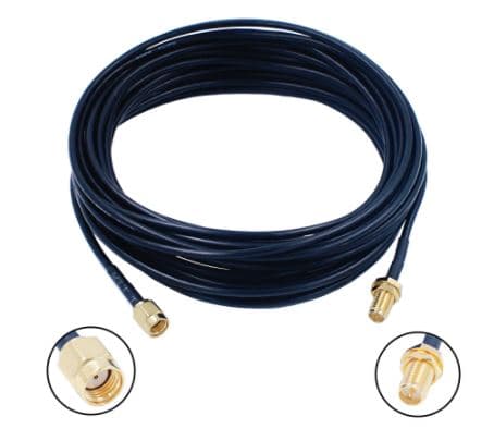 Удлинительный кабель RP SMA (штекер)-RP SMA (гнездо) антенны Wi-Fi 10 метров