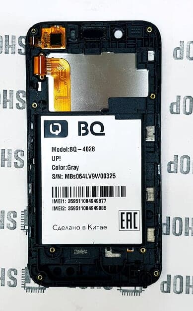 Дисплей + тачскрин BQ-4028 UP! черный