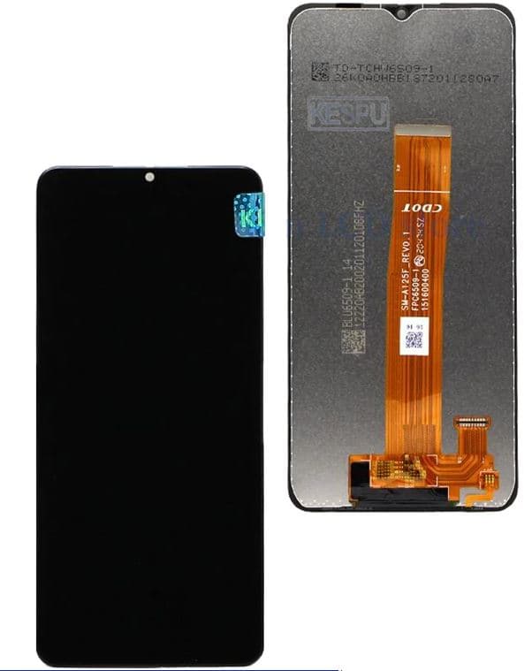 Дисплей + Тачскрин Samsung A125 Galaxy A12 черный (Orig.) Rev0.1