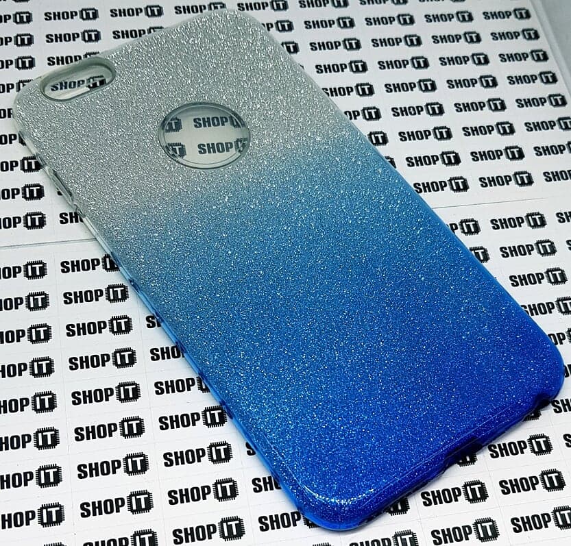Чехол iPhone 6 Plus / 6s Plus прозрачный Silicone с блесткакми