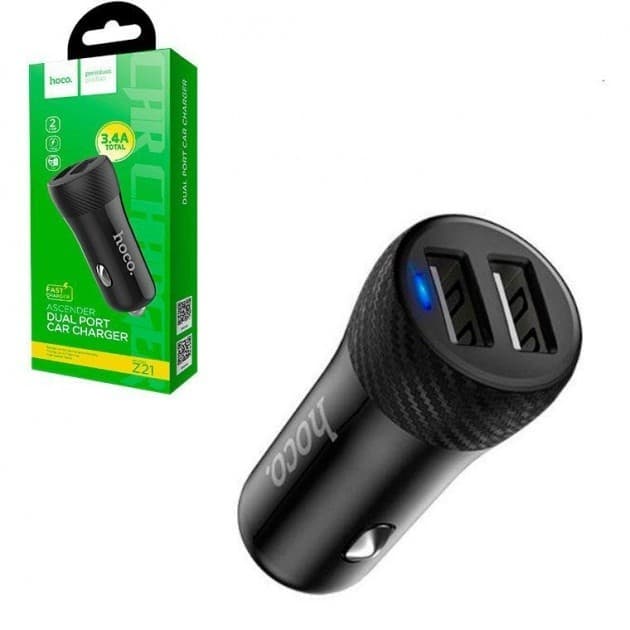 АЗУ Hoco Z21 (2 USB) 5V 2.4A