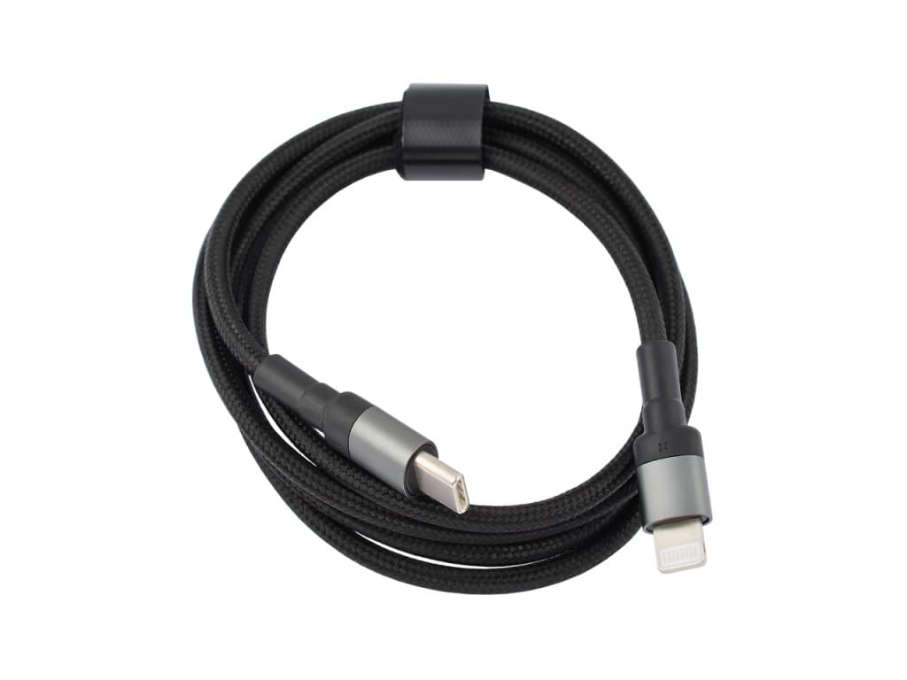 Кабель Type-C VIXION (K22i) Power Delivery для iPhone Lightning 8 pin (1м) (черный)