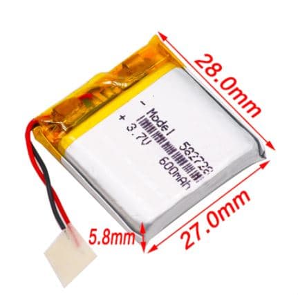 АКБ 28мм х 27мм 400mAh (универсалная)