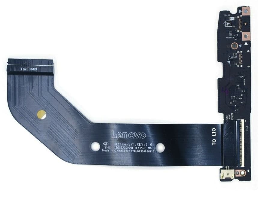 Плата питания с Type C со шлейфом ноутбука Lenovo YOGA 910-13IKB