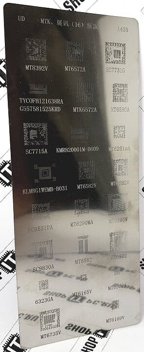 BGA-REBALL ТРАФАРЕТ BGA A430 MTK, SPRD, 23 в 1