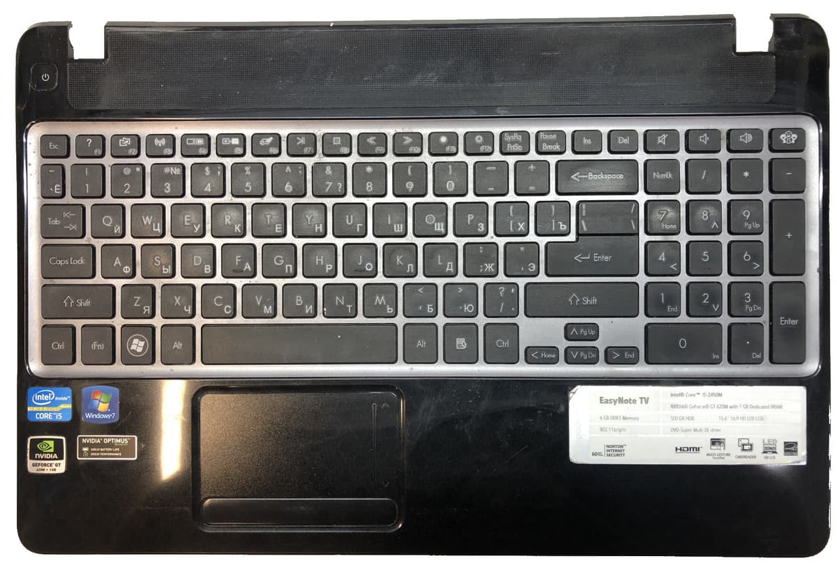 Топкейс ноутбука Packard Bell EasyNote TV11