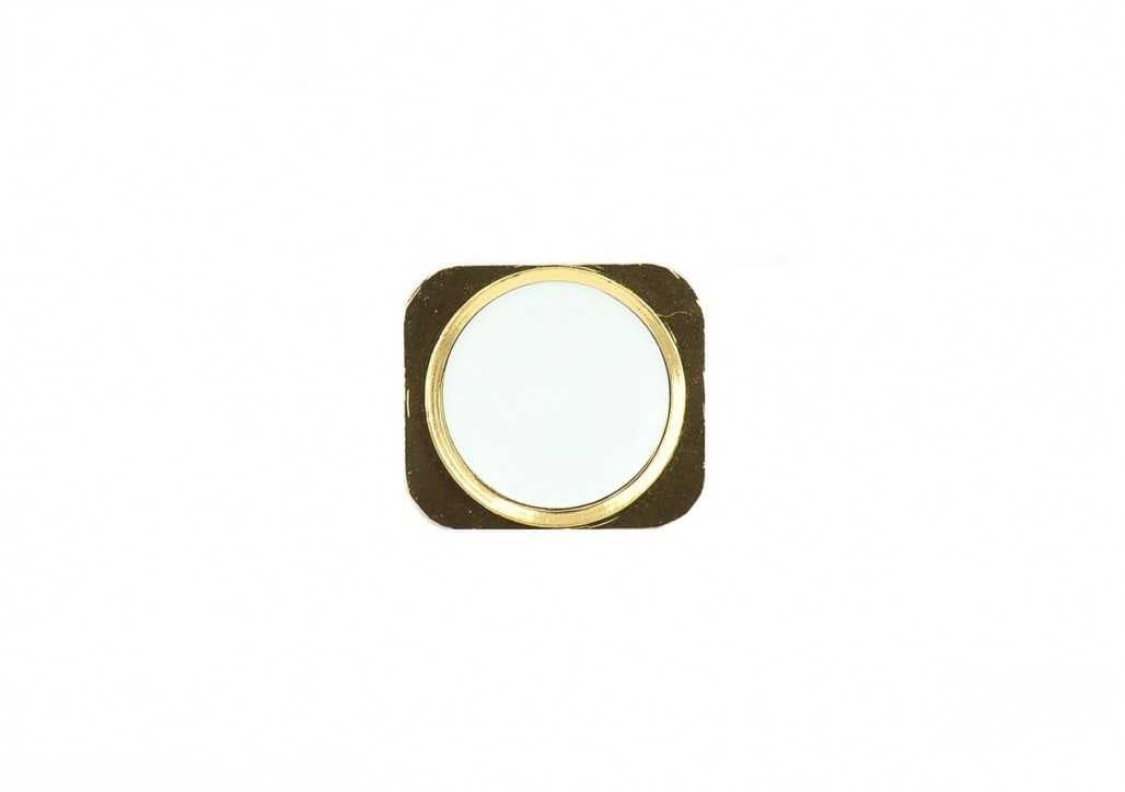 Толкатель кнопки Home iPhone 5 под 5S бело-зол