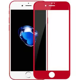Защитное стекло 3D iPhone 7 Plus, 8 Plus красное:SHOP.IT-PC