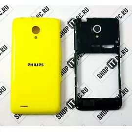 Корпус с крышкой Philips Xenium W6500 желтый:SHOP.IT-PC