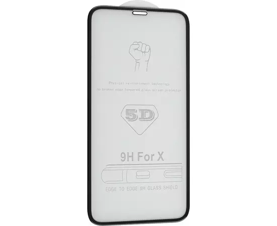 Защитное стекло 3D iPhone X,XS,11 Pro (Крафт) черное:SHOP.IT-PC