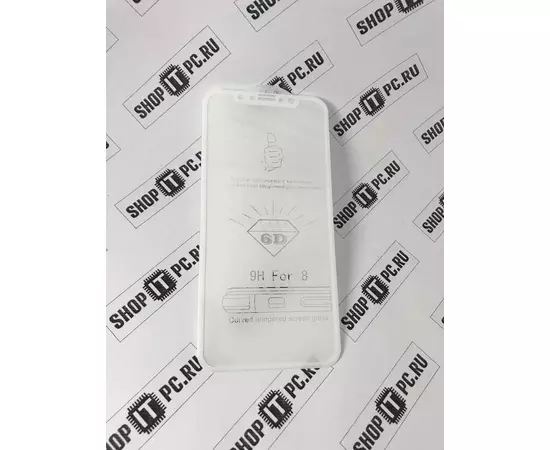 Защитное стекло 3D iPhone X белое:SHOP.IT-PC