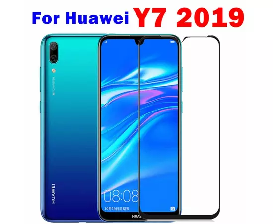 Защитное стекло Huawei Y7 2019 (DUB-LX1) черное:SHOP.IT-PC