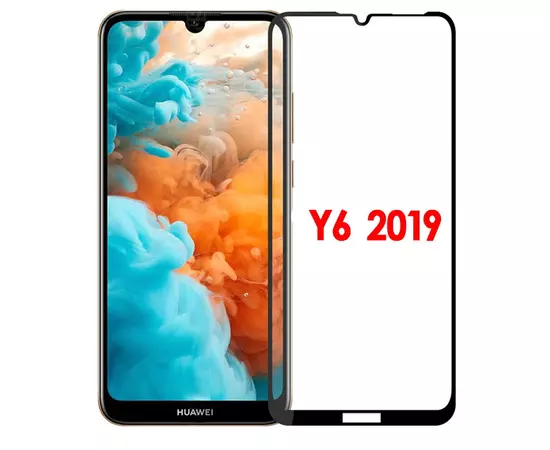 Защитное стекло Huawei Y6 (2019) Full черное:SHOP.IT-PC