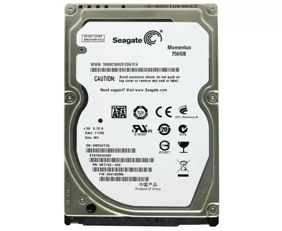 Жёсткий диск Seagate Momentus 750 Гб 16Mb 7200 rpm:SHOP.IT-PC