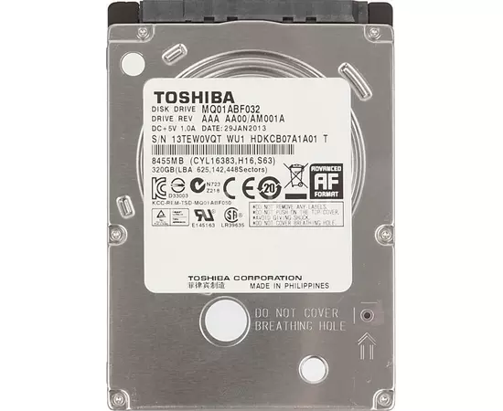 Жесткий диск Toshiba 320Гб 8Mb 5400 rpm:SHOP.IT-PC