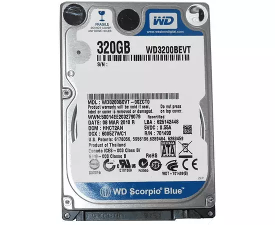 Жесткий диск Western Digital Blue 320Гб 8Mb 5400 rpm:SHOP.IT-PC