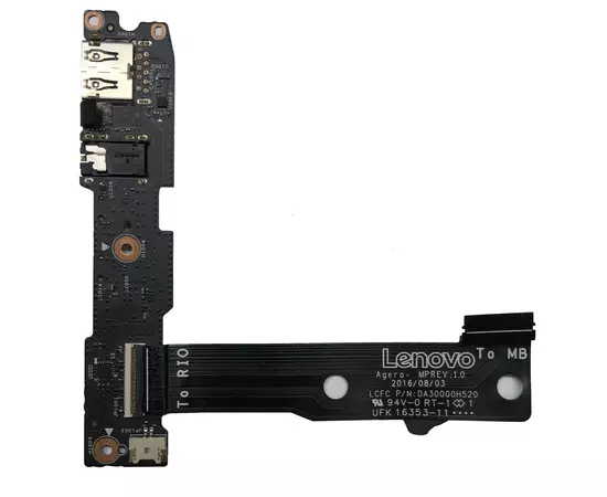 Плата кнопки включения USB, Auduo со шлейфом ноутбука Lenovo YOGA 910-13IKB:SHOP.IT-PC