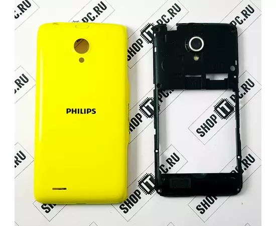 Корпус с крышкой Philips Xenium W6500 желтый:SHOP.IT-PC