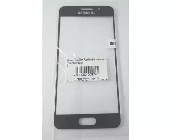 Стекло дисплейного модуля Samsung Galaxy A3 (2016) черный:SHOP.IT-PC