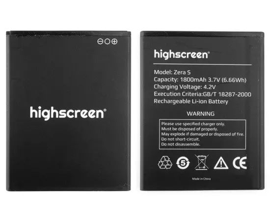АКБ Highscreen Zera S rev.S 1600 mAh:SHOP.IT-PC