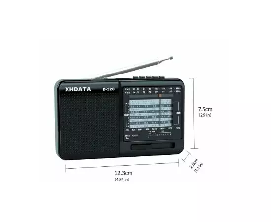 XHDATA D-328 fm-радио AM SW портативный радиоприемник с MP3 плеером с разъемом для SD карт:SHOP.IT-PC