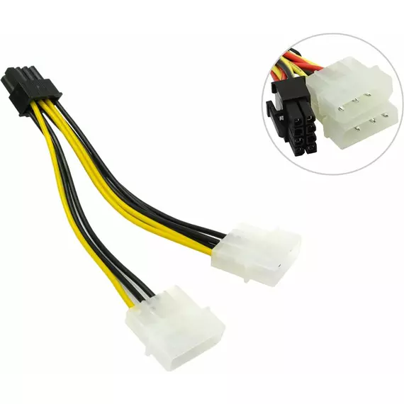 Переходник 8-PIN - MOLEX (4pin) X2:SHOP.IT-PC